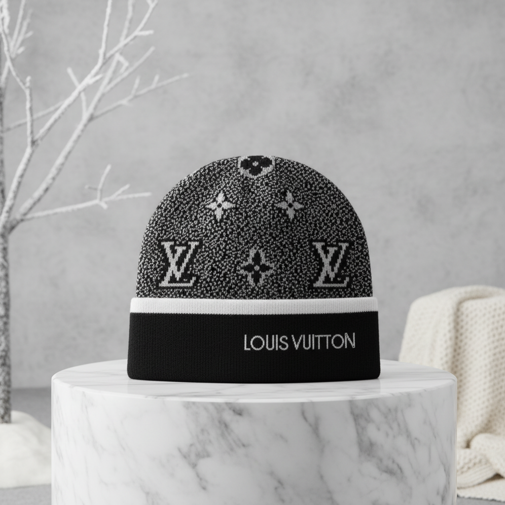 LV Beanie in Stylish Setting
